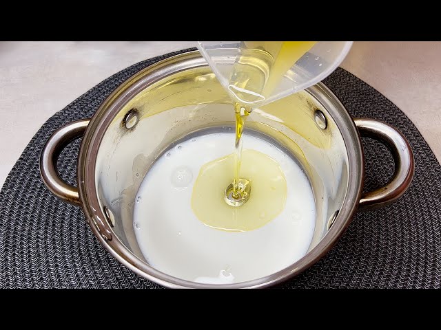 Pour olive oil into milk!😱 You won't be buying this in the store anymore! Fast and easy❗