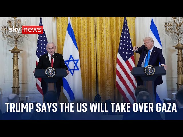 Trump says "I don't think people should go back to Gaza" in meeting with Benjamin Netanyahu