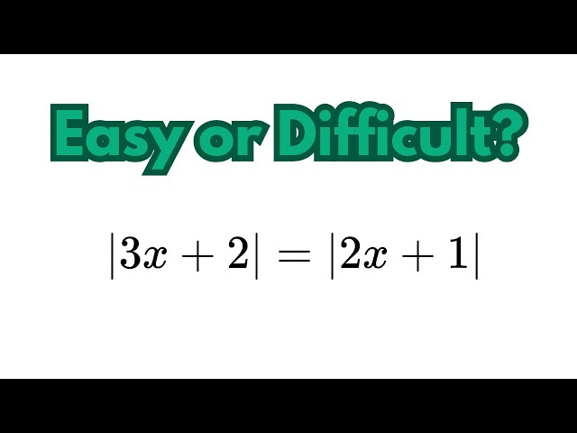 How To Solve A Double Absolute Value | Algebra