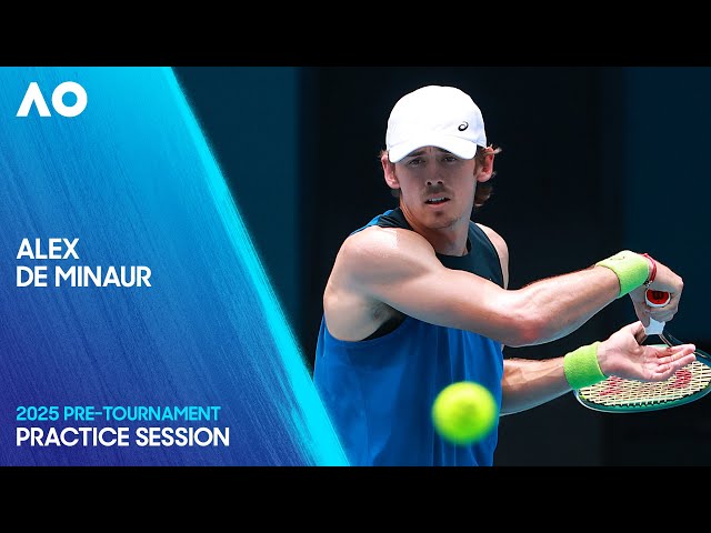 Alex de Minaur | Practice Session | Australian Open 2025