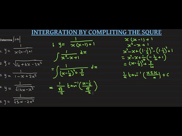 N6 Integration by Completing the Square