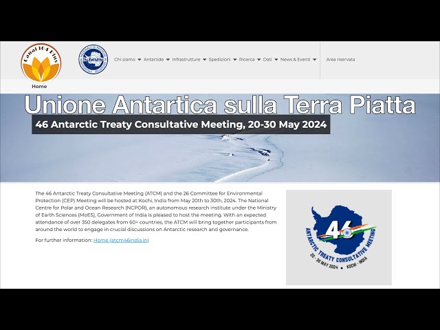 Unione antartica sulla Terra piatta