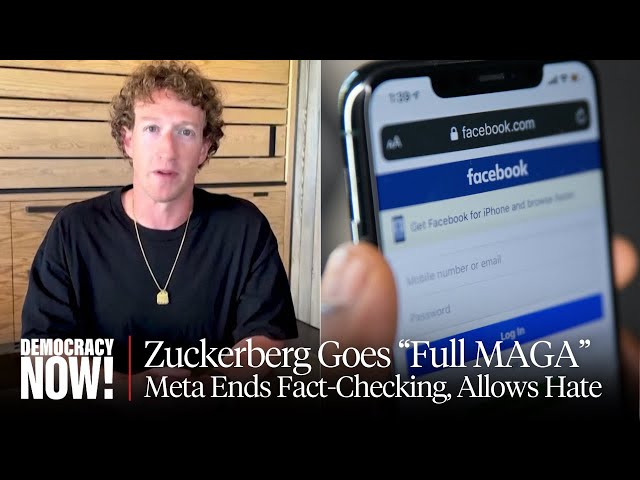 Zuckerberg Goes "Full MAGA" as Meta Ends Fact-Checking in U.S. & Paves Way for More Hate Speech