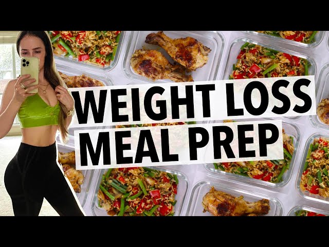 WEIGHT LOSS MEAL PREP FOR WOMEN 2022 (1 WEEK IN 1 HOUR) | how i lost 40+ lbs, quick healthy recipes