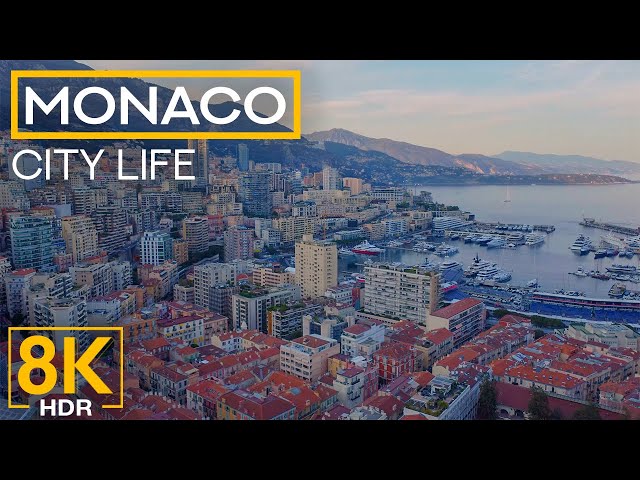 Exploring MONACO in 8K HDR - Relaxing City Life of the Second-smallest Sovereign State in the World