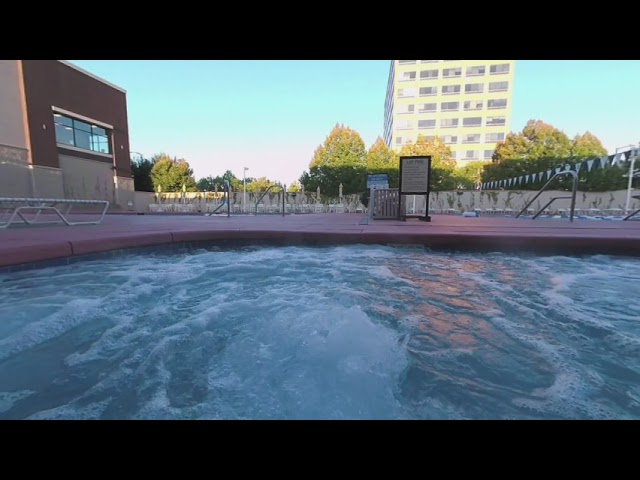 HotTub QUARTER SPEED Fall Morning Denver Colorado Hot Tub VR180 VR 180 3D hl 25 sh+20 sa+20 injected