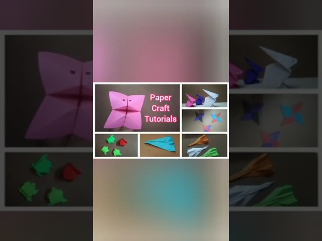 Easy Origami(paper) Craft Tutorials #diy #origami #papercraft