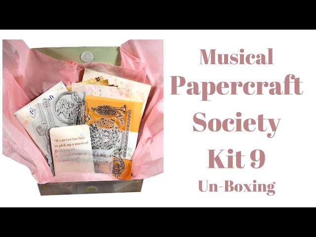 Musical Papercraft Society Kit 9 Un-Boxing