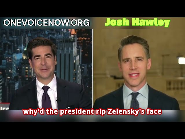 Josh Hawley: Describes Democrats' Reaction To Trump's Big First Month Back In Office