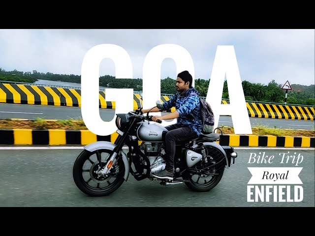 Goa Trip - Royal Enfield Classic 350 Gunmetal Gray with Angular/Upswept silencer