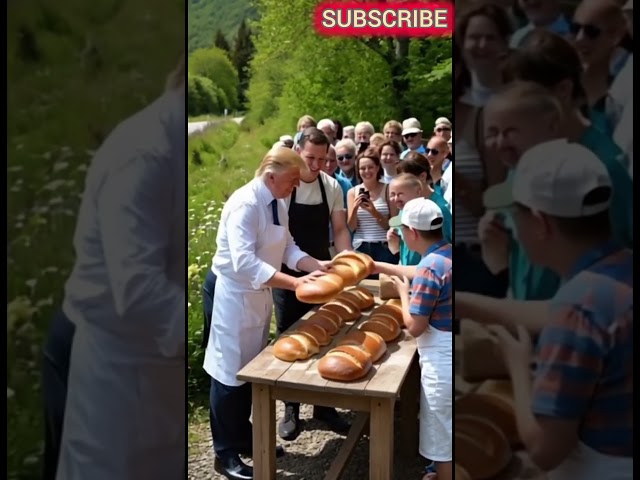 Leaders Trump and David are making bread #ai #technology #putin #trump #shorts