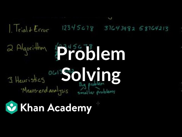 Problem solving | Processing the Environment | MCAT | Khan Academy