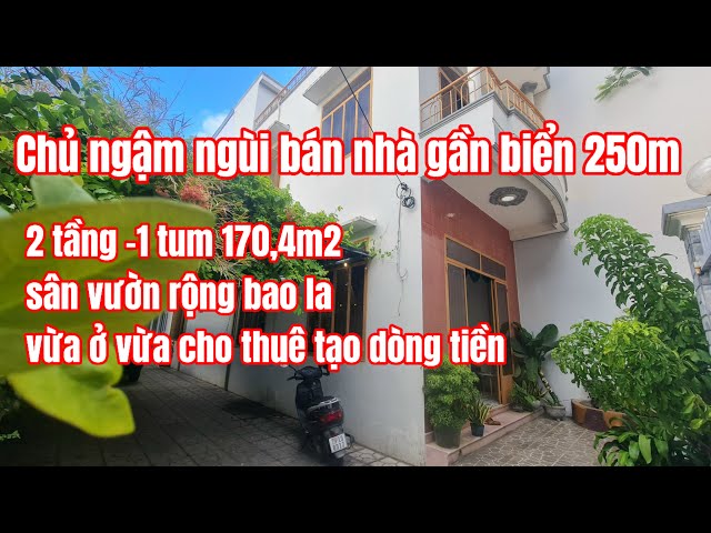 Tiếc lắm đành bán nhà gần biển Nha Trang chỉ 170,4m2 2 mặt tiền đường thông thoáng