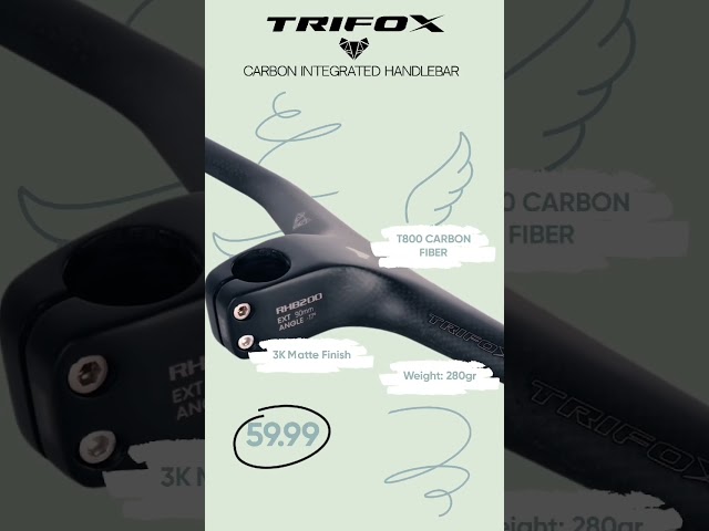 smoother, faster, and more stylish rides with the trifox Carbon Integrated Handlebar RHB200!