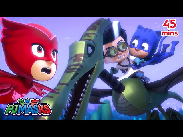 Owlette vs. Romeo Stolen Pterodactyl! 🦕 | PJ Masks | Cartoons for Kids | #superheroes #dinosaur