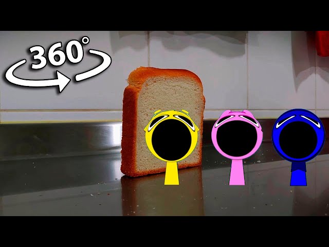 Toast falling over Pop Incredibox Sprunki | 360° VR Video