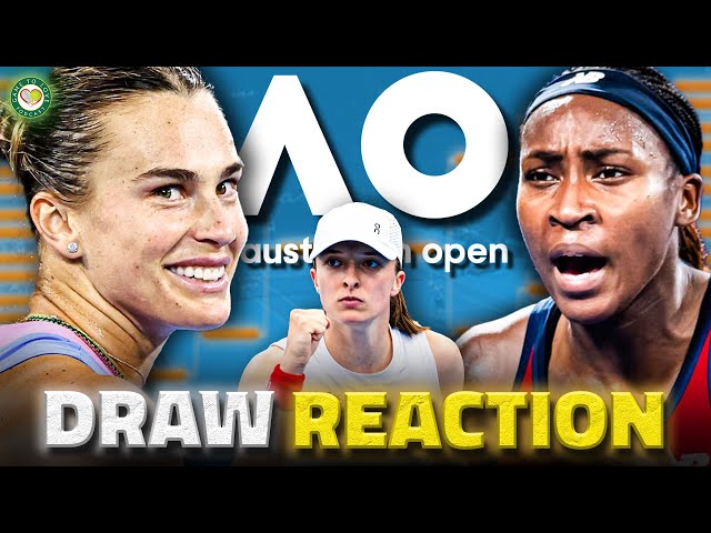 Gauff & Sabalenka on SAME SIDE! Swiatek EASY draw? | Australian Open 2025 | Women's Draw Reaction