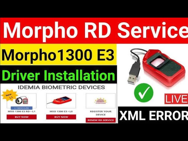 Morpho L1 Error 730 Capture Failed || Update Firmware issue resolve Device Working Now