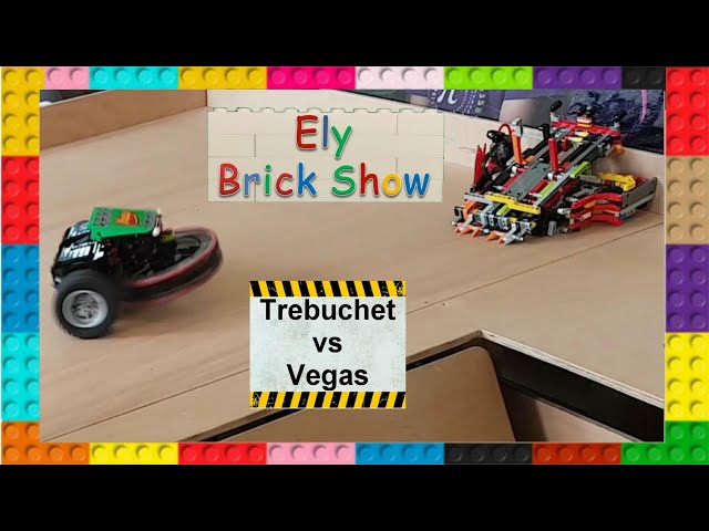 Trebuchet vs Vegas - Lego Robot Battle (Ely Brick Show 2024)