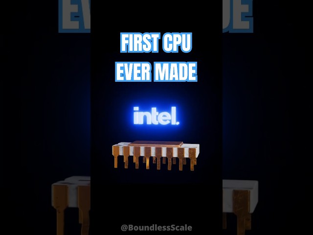 The FIRST CPU ever made in human history! Intel 4004 | 3D Animation