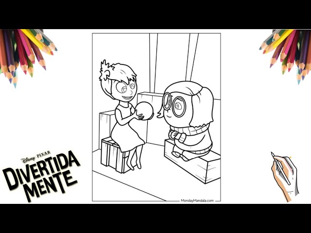 COMO DESENHAR A ALEGRIA E A TRISTEZA | DIVERTIDA MENTE (INSIDE OUT) | DISNEY/PIXAR