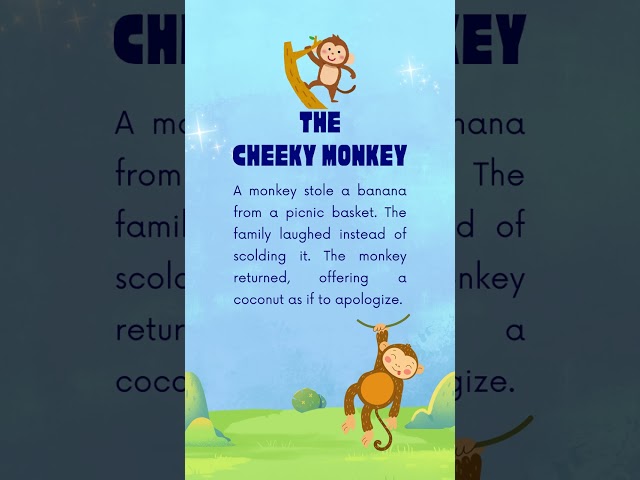 The Cheeky Monkey 🐒 - #Story #English #reading