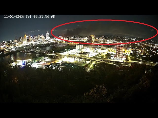 Time Lapse of Daniel Carter Beard (Big Mac) Bridge and Sawyer Point Fire 11-1-2024