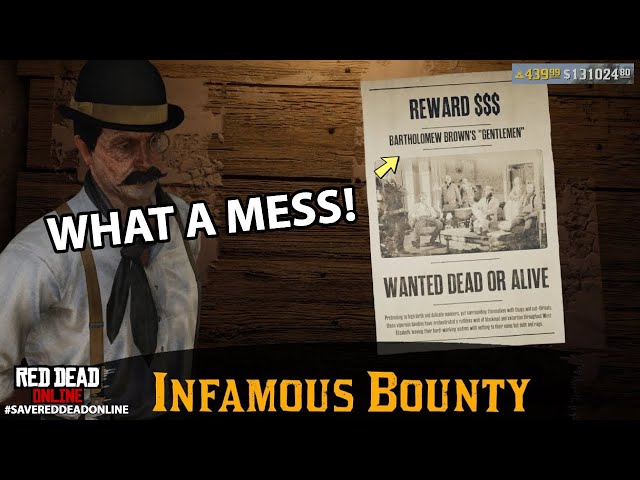 Bartholomew Brown's ''Gentlemen'' is One Messy Bounty in Red Dead Online