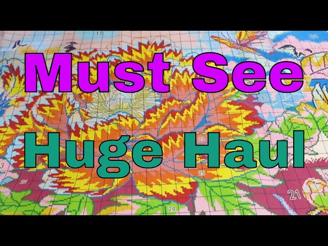 Fansells Huge Haul Cross Stitch Review #fansells #crosstitch