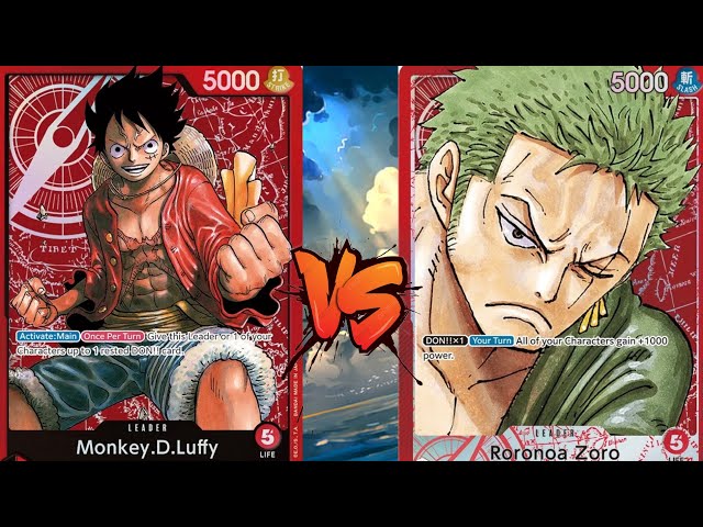 Luffy Vs Zoro | One Piece Tcg | Op01 Tournament Gameplay