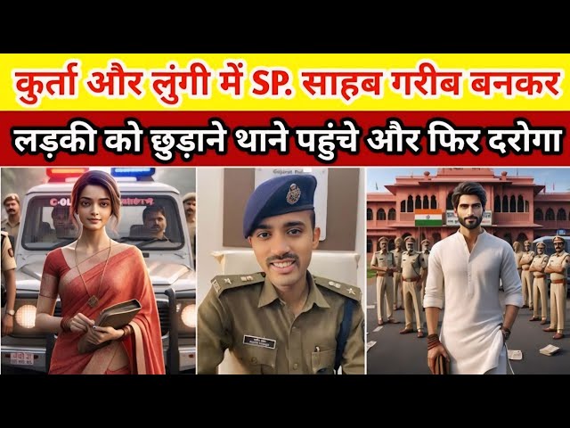 S.P साहब कुर्ता लुंगी में गरीब बनकर लड़की को छुड़ाने थाने पहुंचे फिर दरोगा ने जो किया #hearttouching