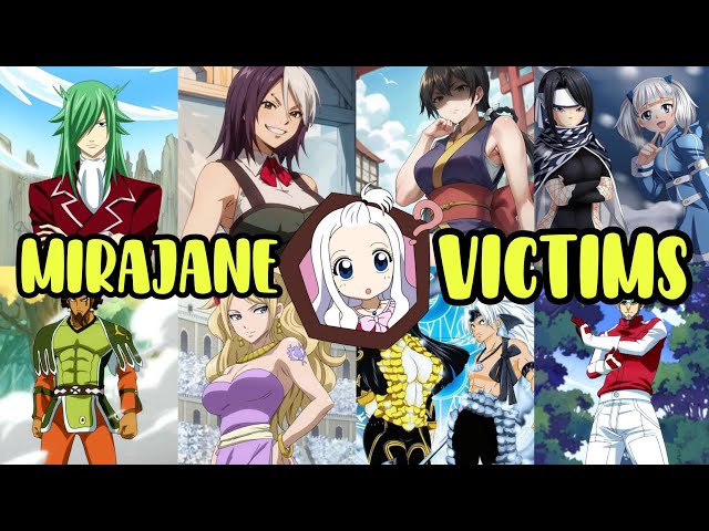 All The Victims Of Mirajane From Fairy Tail