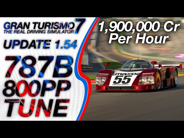 MAZDA 787B 800pp Fastest Tune - Gran Turismo 7 - Sardegna 800 Setup (GT7 1.54 Fastest Money Grind)