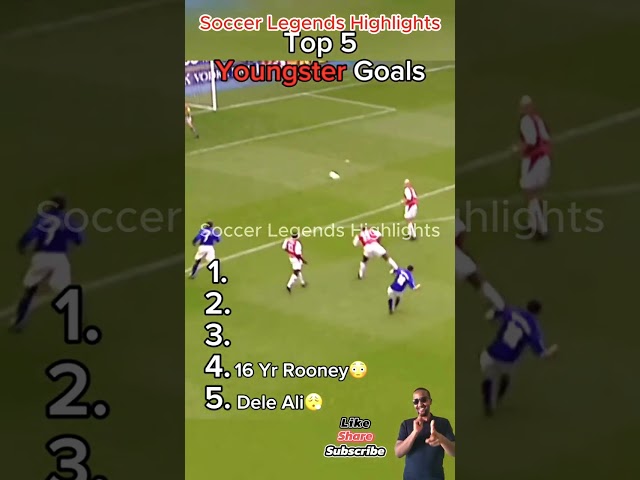 Top 5 Goals by Football Stars When They Were Young