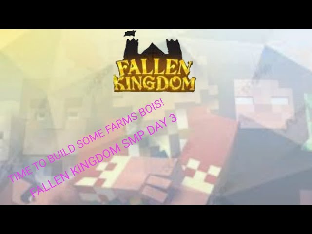 Fallen Kingdom Smp Day 3 Making Some automatic farms!! (SMP LIVE HEAVY MINING GAMING)