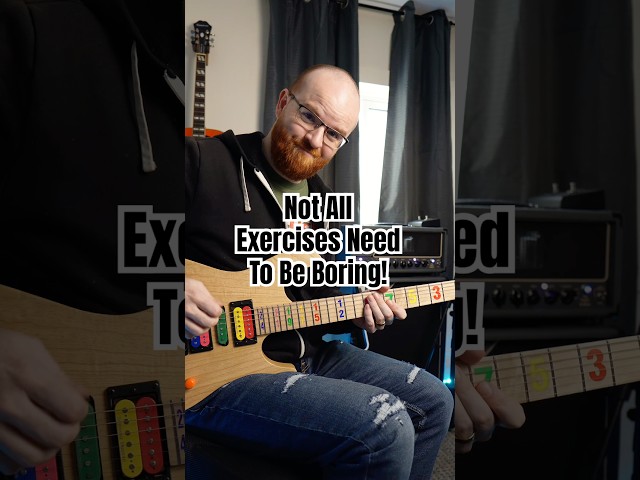 Not All Exercises Need To Be Boring! FREE Tab & Backing Track Download Below 👇 #guitarexercise 🎸