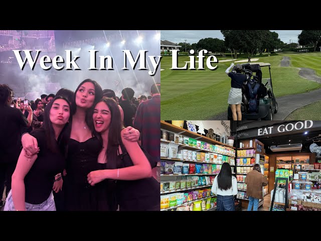 WEEK IN MY LIFE | cas concert, golf + grocery run