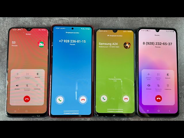 Incoming Calls Samsung Galaxy A24 + Samsung Galaxy A50 + Samsung Galaxy A30s + Samsung Note 10