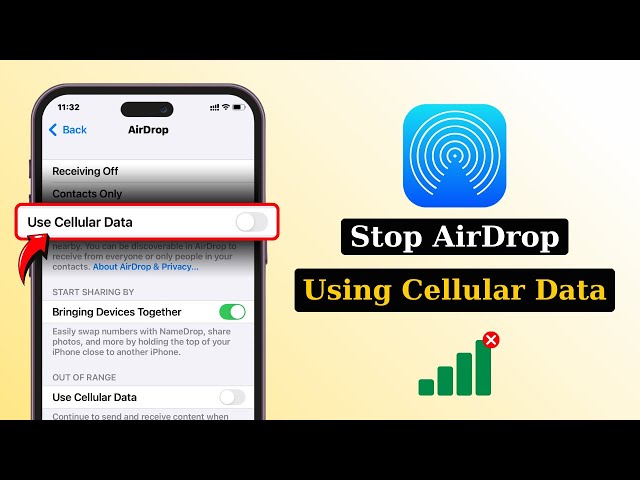 How To Stop Airdrop From Using Cellular Data On iPhone