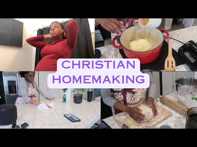 DAY IN A LIFE OF A HOMEMAKER| PREGNANT | EPIC BREAD FAIL | HOMEMADE BUTTER