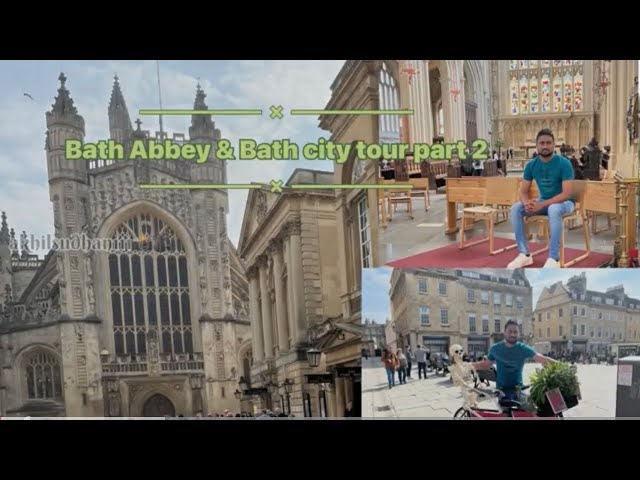 Roman Baths, Bath Abbey and Cross Bath.   Bath city tour Part 2. #uk #touristplace