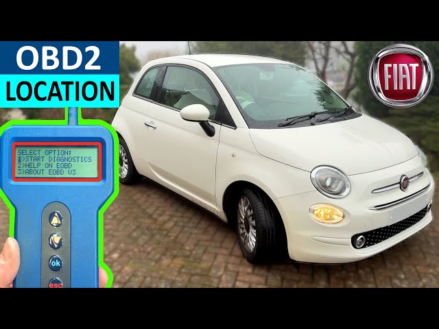 Fiat 500 OBD2 Port Location