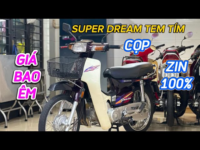 Honda Super Dream 1998 tem tím . Chính chủ một chủ . Sơn zin như mới . Máy zin đầu nồi chưa rớt