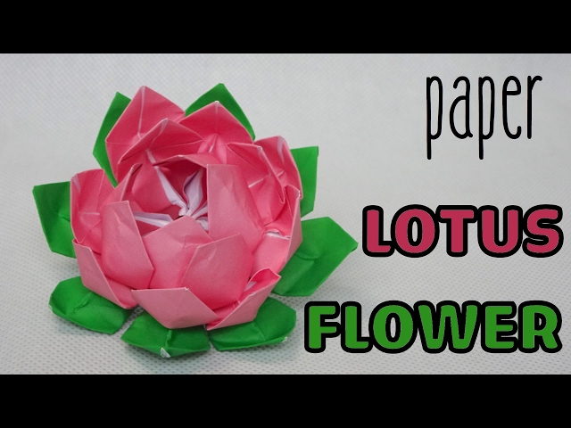 How to make a Paper Flower Lotus | Origami Flower Lotus