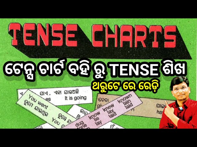 Tense ଚାର୍ଟ ବହିର TENSE କୁ ଏମିତି ଶିଖ।  ଥରୁଟେ ରେ ହେଇଯିବ । Learn tense for tense book