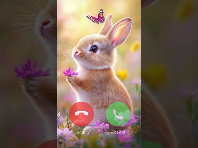 प्यारा खरगोश फोन कॉल 🐰📞📱