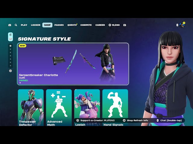 NEW SERPENTBREAKER CHARLOTTE SKIN! Fortnite Item Shop Today [January 30th, 2025]