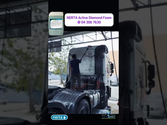 Amazing Truck Wash with Speed & Efficiency using Touchless System (NERTA Active Diamond Foam)