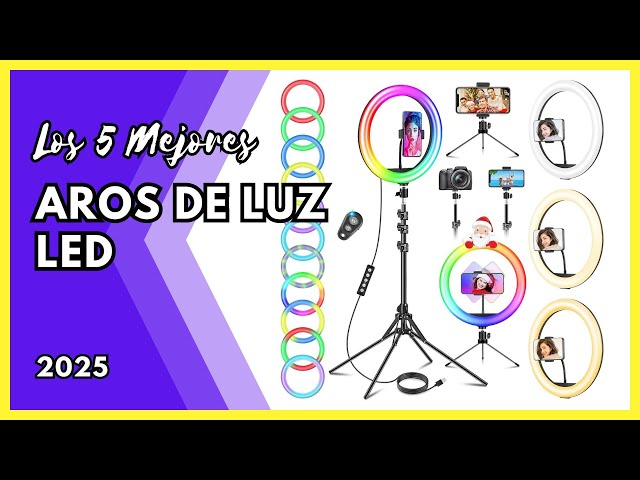 ⭐📱 5 Mejores Aros Luz LED con Trípode BARATOS Amazon [2025] Calidad/Precio BUENA Anillos iluminación