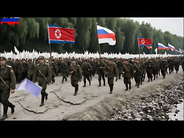 Russia Finally Gives Up! Thousands of Russian and North Korean Soldiers March into Ukraine for Peace